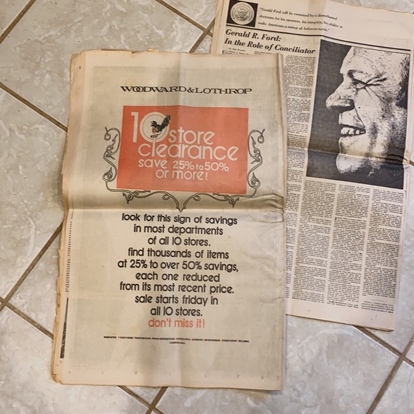 The Washington Post August 9, 1974 Nixon Resigns - Picture 5 of 5